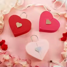 Heart Shaped Jewelry Box Earrings, Necklaces Rings Elegant Set Box Engagement Gift Display Boxes Women Valentine'S Day Gift Box