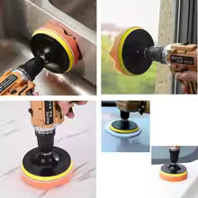 3/4/5 Inch Car Polisher Pads Kit Wool Buffing Waxing Clean Polish Reusable Buffer Drill Wheel Polisher for Auto Remove Scratches